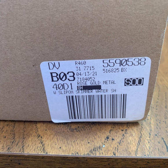 Lands' End Slip-on Skimmer Flats Shoes Rose Gold NEW - Picture 6 of 7